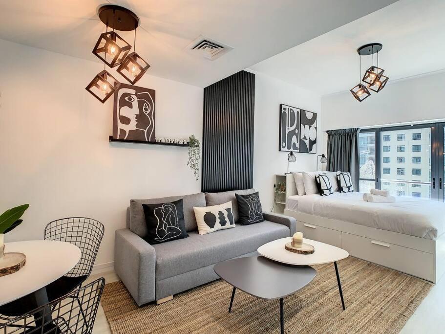 דובאי Luxury Modern Studio In Jlt With Amazing View & Rooftop Pool - Sleeps 3 מראה חיצוני תמונה