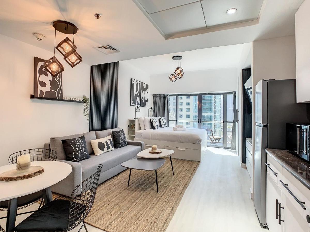 דובאי Luxury Modern Studio In Jlt With Amazing View & Rooftop Pool - Sleeps 3 מראה חיצוני תמונה